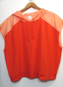 Avia Shirt Womens XL Orange Bright Sleeveless Hood Lightweight Activewear - Picture 1 of 11