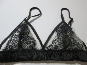 Sujetador Roma Confidencial Talla M/L Negro Inalámbrico Sin Forro Ajustable Bralette Transparente - Imagen 1 de 7