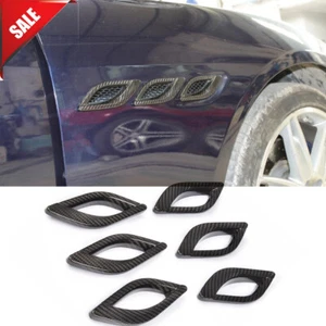 Borde de cubierta de guardabarros lateral con ventilación de aire de fibra de carbono para Maserati Quattroporte S Q4 GTS - Imagen 1 de 11