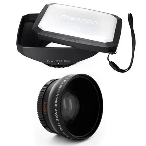 HD Wide Angle Lens + 16:9 Hood for Canon Vixia HF R72 R700 R70 R600 R62 R60 camc - Image 1 of 1