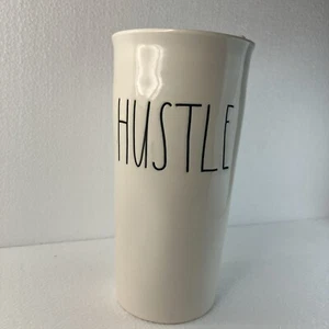 Brand New Rae Dunn HUSTLE Travel Tumbler Tall Coffee Mug To Go Cup W/ Lid - Picture 1 of 9