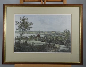 Impresión moderna coloreada a mano Starnberg alrededor de 1850 Starenberg Percha Baviera - Imagen 1 de 5