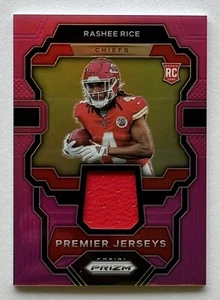 Rashee Rice 2023 Panini Prizm Pink Rookie Premier Jerseys Patch RC #PJ-RR CHIEFS - Picture 1 of 2