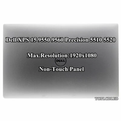 15.6" Dell XPS 15 9550 Precision 5510 FHD LCD Screen Assembly Not-Touch Panel - Image 1 of 4