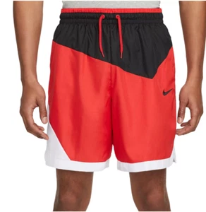 NUEVO Pantalones Cortos de Baloncesto Nike DNA 8" Tejidos para Hombres Rojo Blanco Negro DH7559-010 $55 Ret. - Imagen 1 de 5