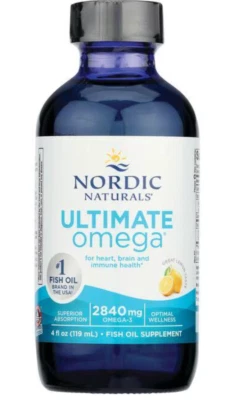 Nordic Naturals Ultimate Omega Líquido - Limón Omega 3 Aceite de Pescado, 4 OZ FRESCO Foto 1 de 3