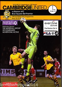 2012/13 CAMBRIDGE UNITED V BARROW 13-04-2013 Blue Square Premier - Picture 1 of 1