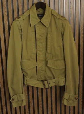 Hombre Dsquared2 Chaqueta Transpirable Bomber Verde Hecho en Italia EU48 GB / - Imagen 1 de 4