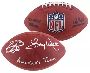 Emmitt Smith & Tony Dorsett "Americas Team" Signed Official Duke Football BAS W - Picture 1 of 4