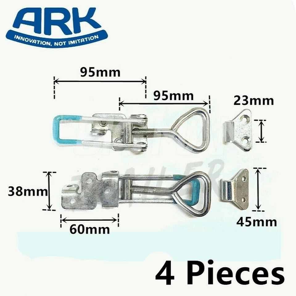 4x ARK Trailer Over Centre Latch Toggle Latches Fastener A86A UB
