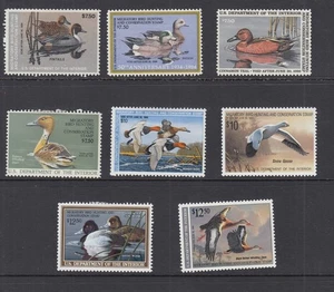 USA DUCK STAMPS 1983-90 MINT HINGED - Picture 1 of 1