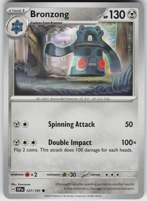 Bronzong 127/191 Holo Near Mint SV08: Surging Sparks Pokemon card - Image 1 of 2