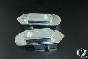 02 2002 Harley FXDL Dyna Low Rider Swingarm Swing Arm Chrome Cover Set - Foto 1 di 9