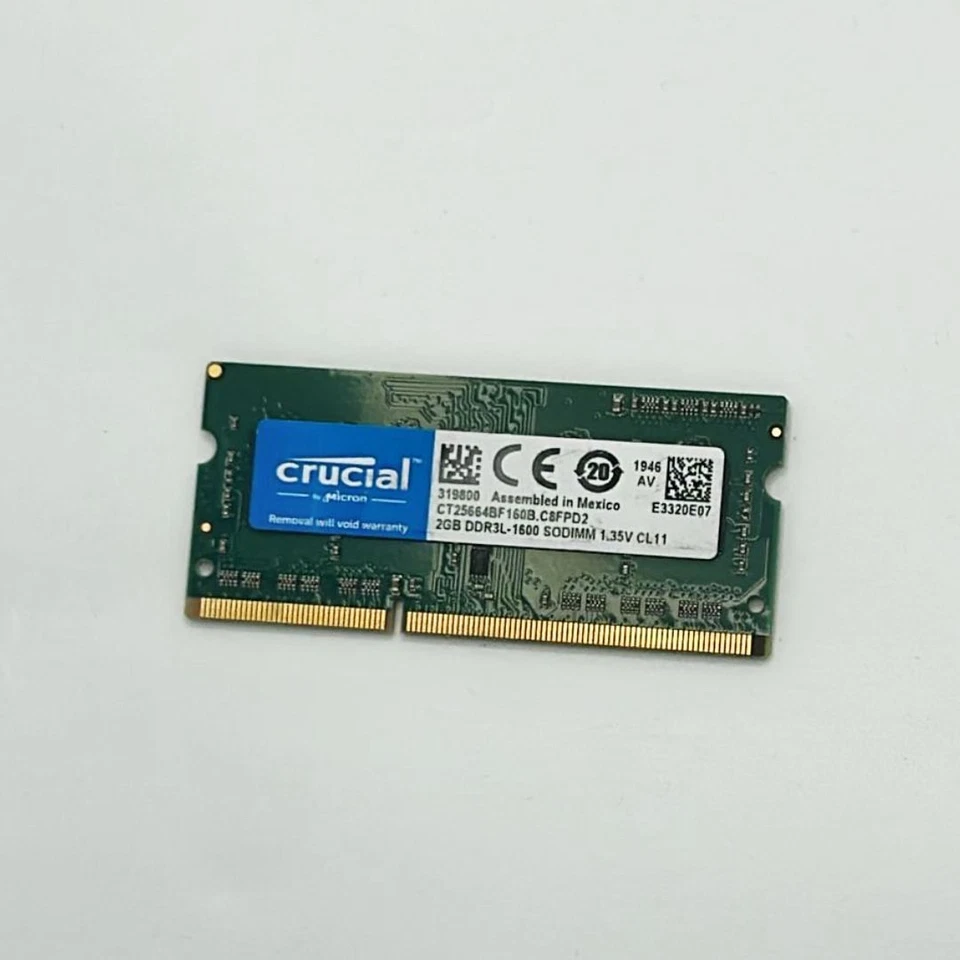 Crucial 2 GB SO-DIMM 1333 MHz PC3-10600 DDR3 SDRAM Memory (CT25664BF1339) - Image 1 of 1