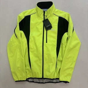 Arsuxeo Giacca Uomo M Ciclismo Full Zip Giallo Riflettente Tasche Schiena Sicurezza - Foto 1 di 6