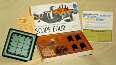 SCORE FOUR 1968 VINTAGE FUNTASTIC NO 400 ALEXANDRIA VA BEADS CUPS PINS CONTEST. - Image 1 of 2