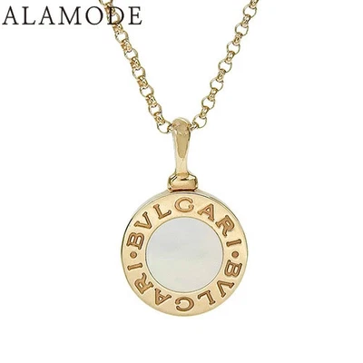 Colar BVLGARI pérola branca K18 ouro rosa acessório PG pingente de joia ouro rosa - Imagem 1 de 4