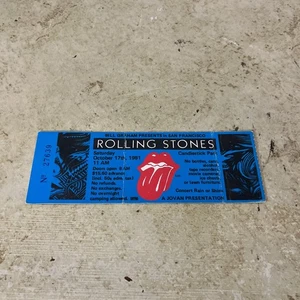 The Rolling Stones Full ticket Stubs 1981 Candlestick Park OCT 17Th - Picture 1 of 4