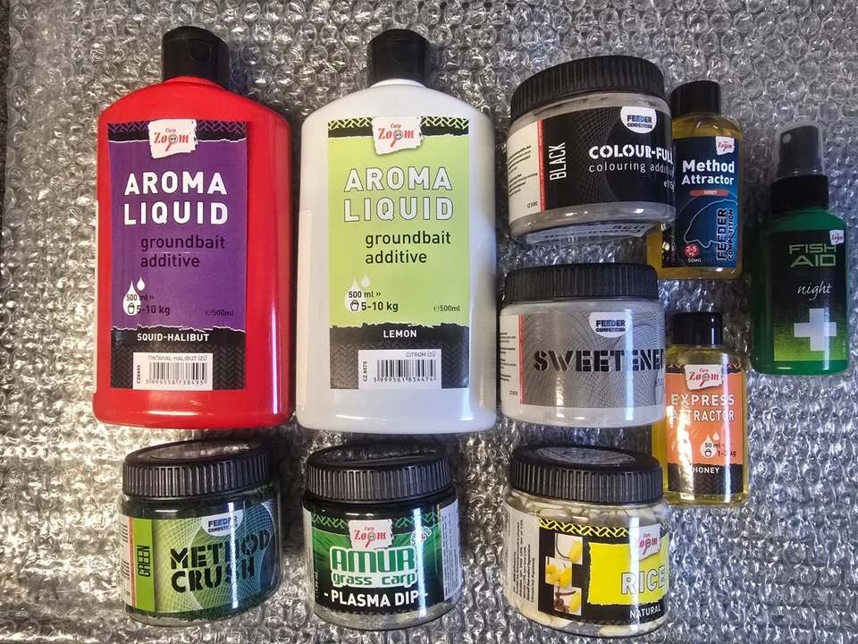 10x Dosen Lockstoffe Hakenköder Lure Spray, Carp Aroma DIP, Fish AID, RESTPOSTEN - Bild 1 von 1