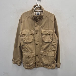 Barbour T622 Giacca Cappotto Grande Twill Lavato Utility Casual Marrone Tan Country - Foto 1 di 14