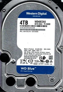 WD40EZAX-00C8UB0 S/N: WX22D WESTERN DIGITAL 4TB THAILAND JUN 2024 - Picture 1 of 2