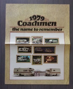 Casa rodante Coachmen orig 1979 folleto de ventas MKT de EE. UU. - Remolque furgonetas campistas autocaravanas - Imagen 1 de 5