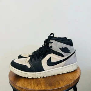 Nike Air Jordan 1 Mid SE schwarz-weiß Wildleder Turnschuhe Herren Größe 11,5 - Bild 1 von 9