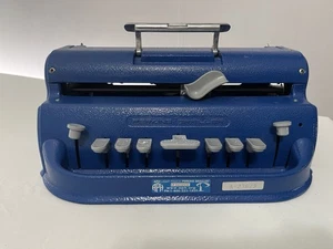 Vintage Antique Perkins Brailler Blue David Abraham Howe Press - Picture 1 of 5