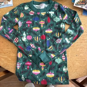 Hanna Andersson Christmas Ornament Organic Cotton Pajamas Size 10 Or 140 - Picture 1 of 6