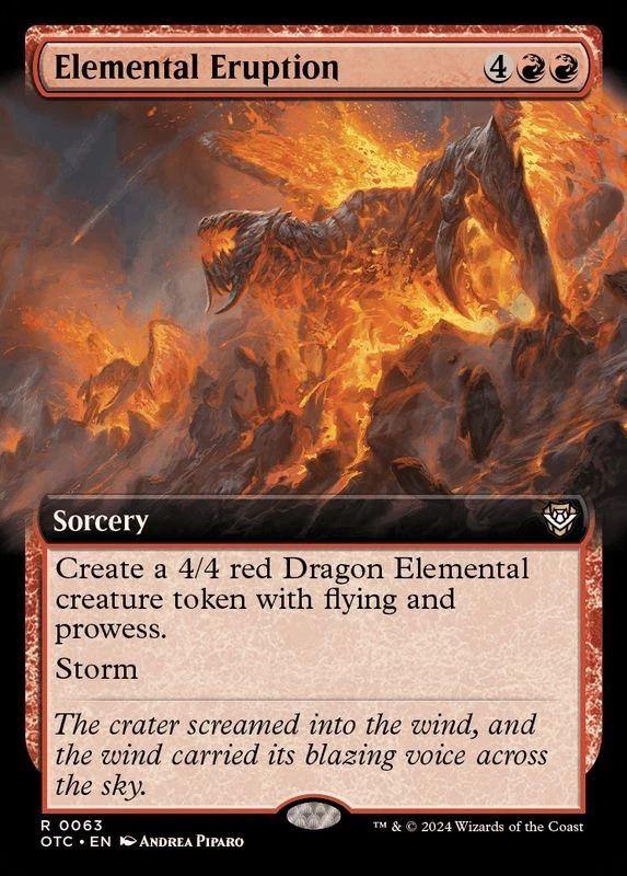 MTG Full Art Elemental Eruption English [OTC] - Image 1 of 1
