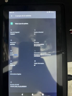 Tablette enfant PRITOM K7 – 7” – Android 13 – Parfait état + Housse - Photo 1/4