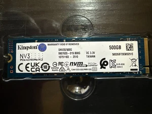 Kingston NV3 500GB NVMe Gen4 M.2 2280 SSD SNV3S/500G - getestet & funktionsfähig - Bild 1 von 4