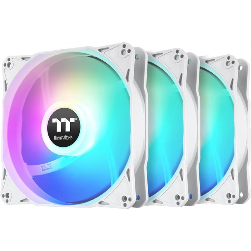 Thermaltake LE120 ARGB Sync PC Cooling Fan White (3-Fan Pack) - Image 1 of 1