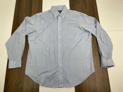Camisa American Living Para Hombres Talla 16 1/2-34/35 Azul Claro Botón Manga Larga Sarga Foto 1 de 4