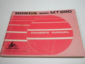 Original 1973 Honda MT250 Elsinore Owner's Manual - Picture 1 of 3