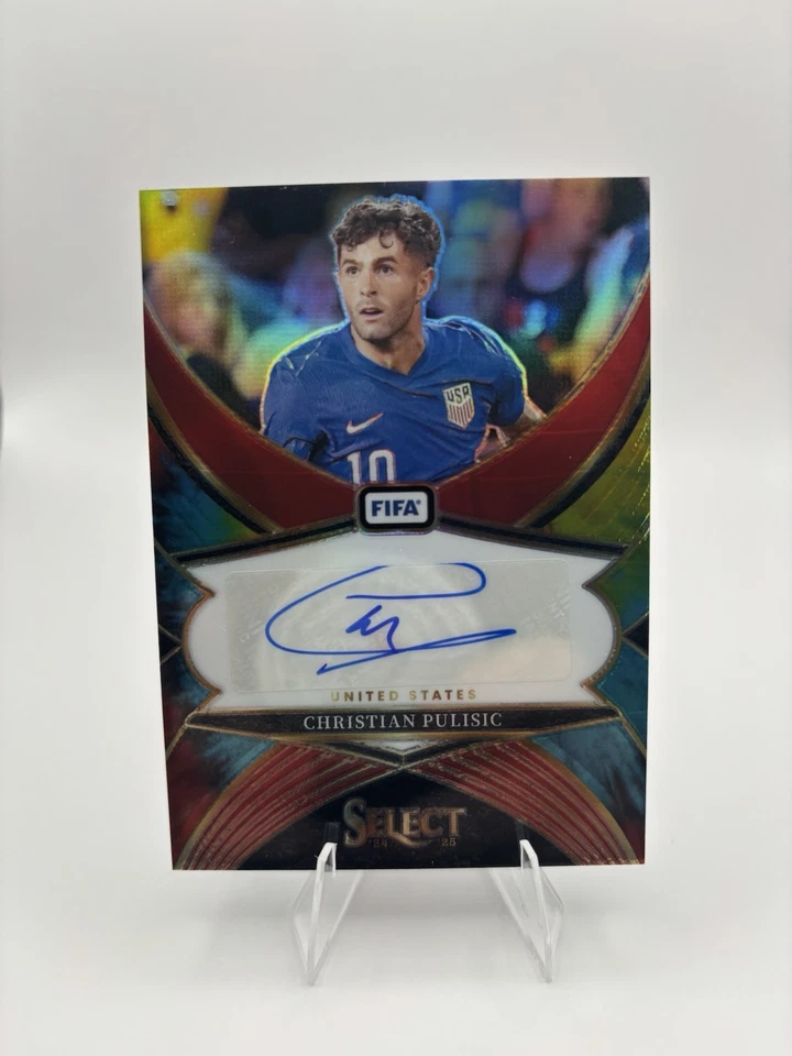 2024-25 Panini Select FIFA Christian Pulisic Tie Dye Prizm Signatures automático 21/25 Foto 1 de 2