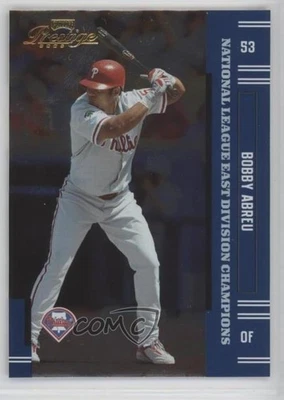 2005 Playoff Prestige Champions National League East /18 Bobby Abreu #53 - Image 1 of 2