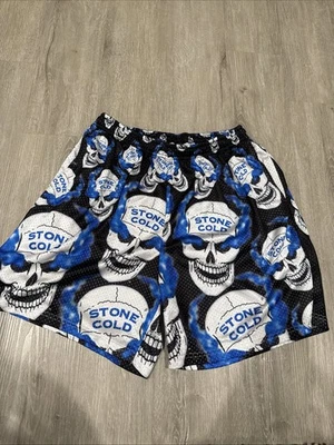 Pantalones Cortos Stone Cold Steve Austin WWE WWF Chalkline ¡Sin Cuerdas! Talla grande Foto 1 de 3