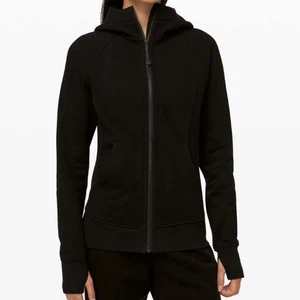 Lululemon Scuba Hoodie Light Cotton Fleece Black Size 4 - Picture 1 of 8