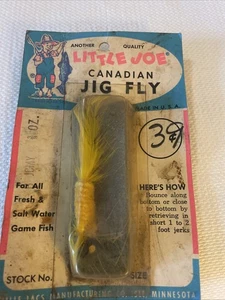 VINTAGE LITTLE JOE CANANDIAN JIG FLY - Foto 1 di 4