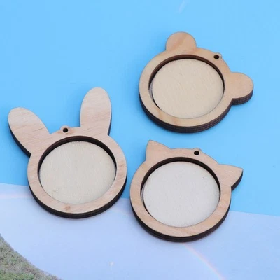  3 Pcs Small Embroidery Hoops Mini Wood Cross Stitch Fixing Frame - Image 1 of 4