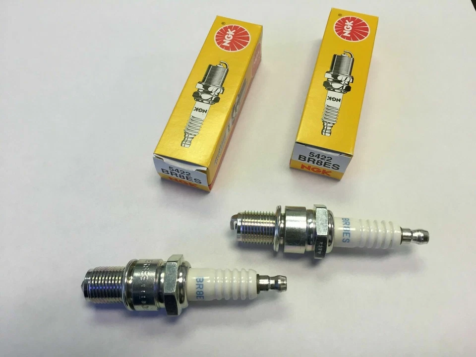 Brand New Pair Of 2 TWO NGK Spark Plugs BR8ES Yamaha Banshee 350 Blaster 200 - Image 1 of 1