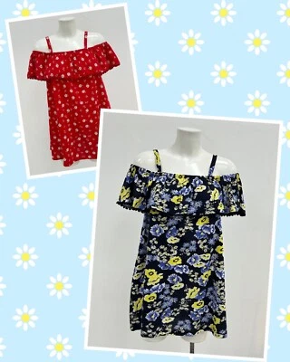 Plus size 16 18 20 22/24 26/28 30/32 34/36 Ex Love Yours Floral Print Bardot Top - Image 1 of 4