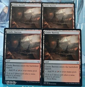Magic Playset 4x Cinder Barrens / Zunder-Öde - Land - Hora de destrucción - Imagen 1 de 6