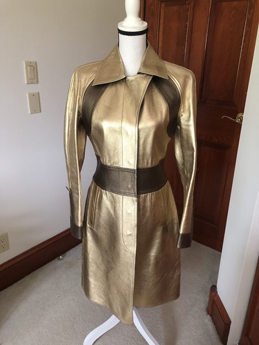 Gucci By Tom Ford pelle oro bronzo metallizzato 2000 A I