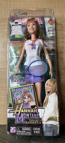 2008 Disney Hannah Montana Memorable Moments Tennis Miley Cyrus Doll NIB Cover