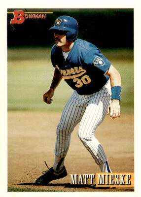 1993 Bowman #99 Matt Mieske Milwaukee Brewers - Image 1 of 2