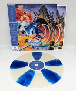 Sonic Spinball Vinyl Data025, 180g Frosted Clear Blue Stripes (Limited Edition) - Picture 1 of 2
