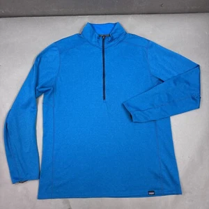 Patagonia Sweater Mens Extra Large Blue Capilene Baselayer Midweight Polartec - Picture 1 of 12