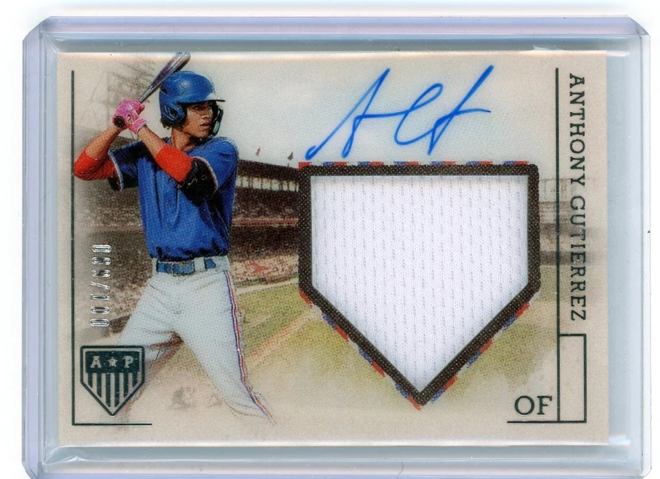 2023 Panini Chronicles - America's Pastime Material Signatures #PMS-AG... - Image 1 of 2